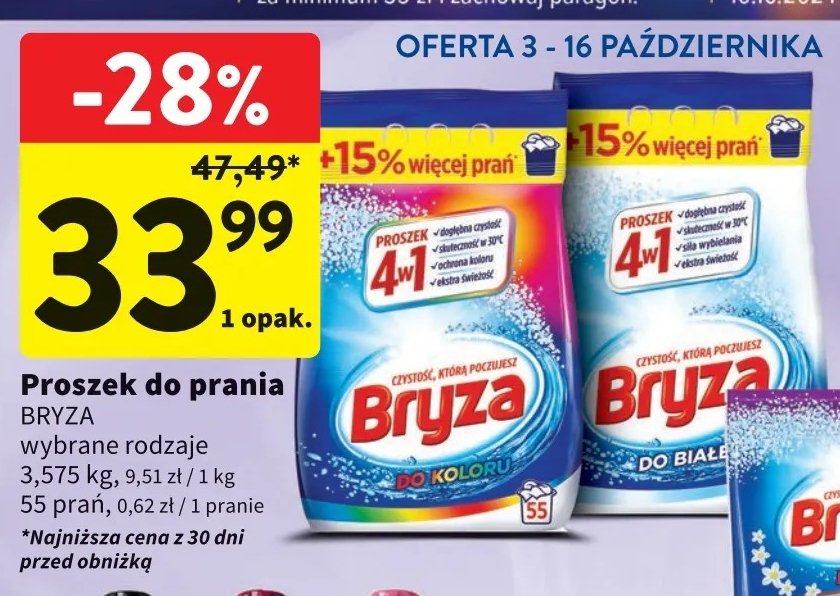 Proszek do prania kolor Bryza promocja