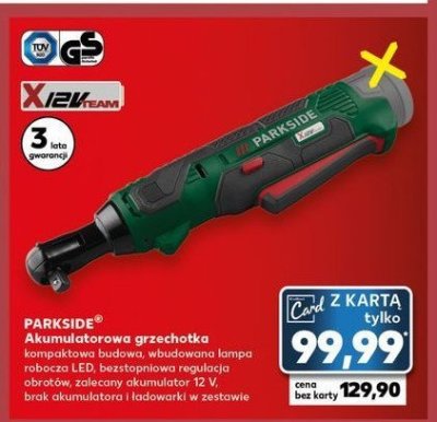 Grzechotka 12v Parkside promocja