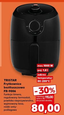 Frytkownica beztłuszczowa FR-9006 Tristar promocja w Kaufland