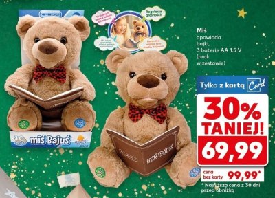 Miś opowiada bajki, 3 baterie AA 1,5 V (brak w zestawie) promocja w Kaufland