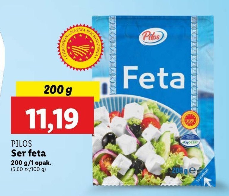 Ser feta Pilos promocja w Lidl