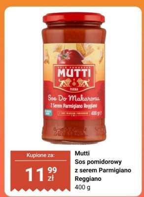 Sos pomidorowy z serem Parmigiano Reggiano promocja w Biedronka