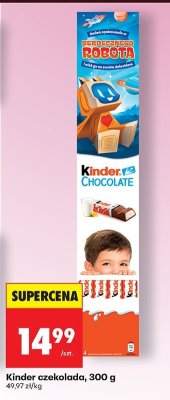 Czekolada Kinder czekolada, 300 g promocja w Biedronka