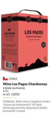 Wino Los Pagos Chardonnay białe wytrawne promocja w Makro