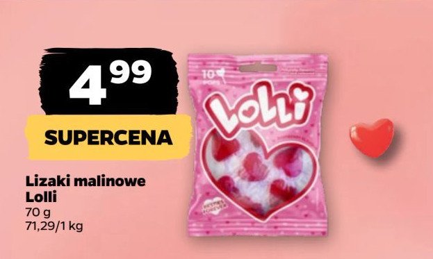 Lizaki serca LOLLI promocja