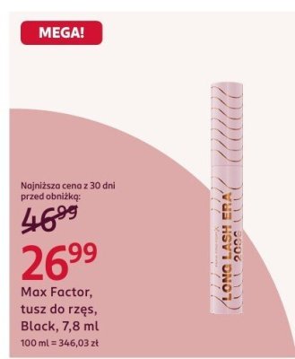 Tusz do rzęs Black, 7,8 ml promocja w Rossmann
