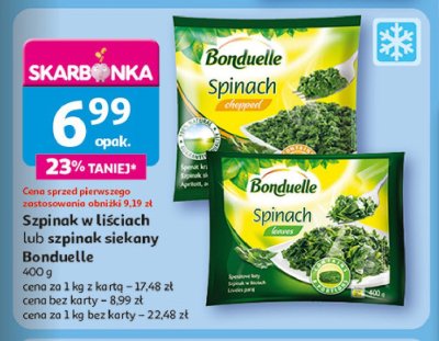 Szpinak siekany w kulkach mro偶ony Bonduelle promocja