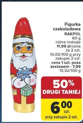 Figurka czekoladowa RAKPOL 60 g promocja w Carrefour