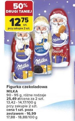 Figurka czekoladowa Milka promocja w Carrefour