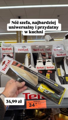 Nóż szefa Tefal Essential promocja w Biedronka