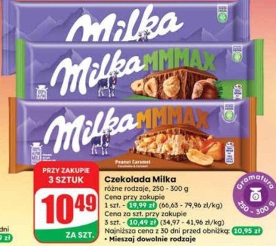 Czekolada różne rodzaje promocja w Dino