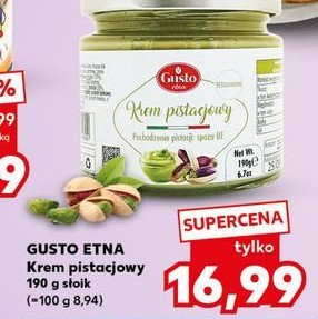 Krem pistacjowy Gusto etna promocja