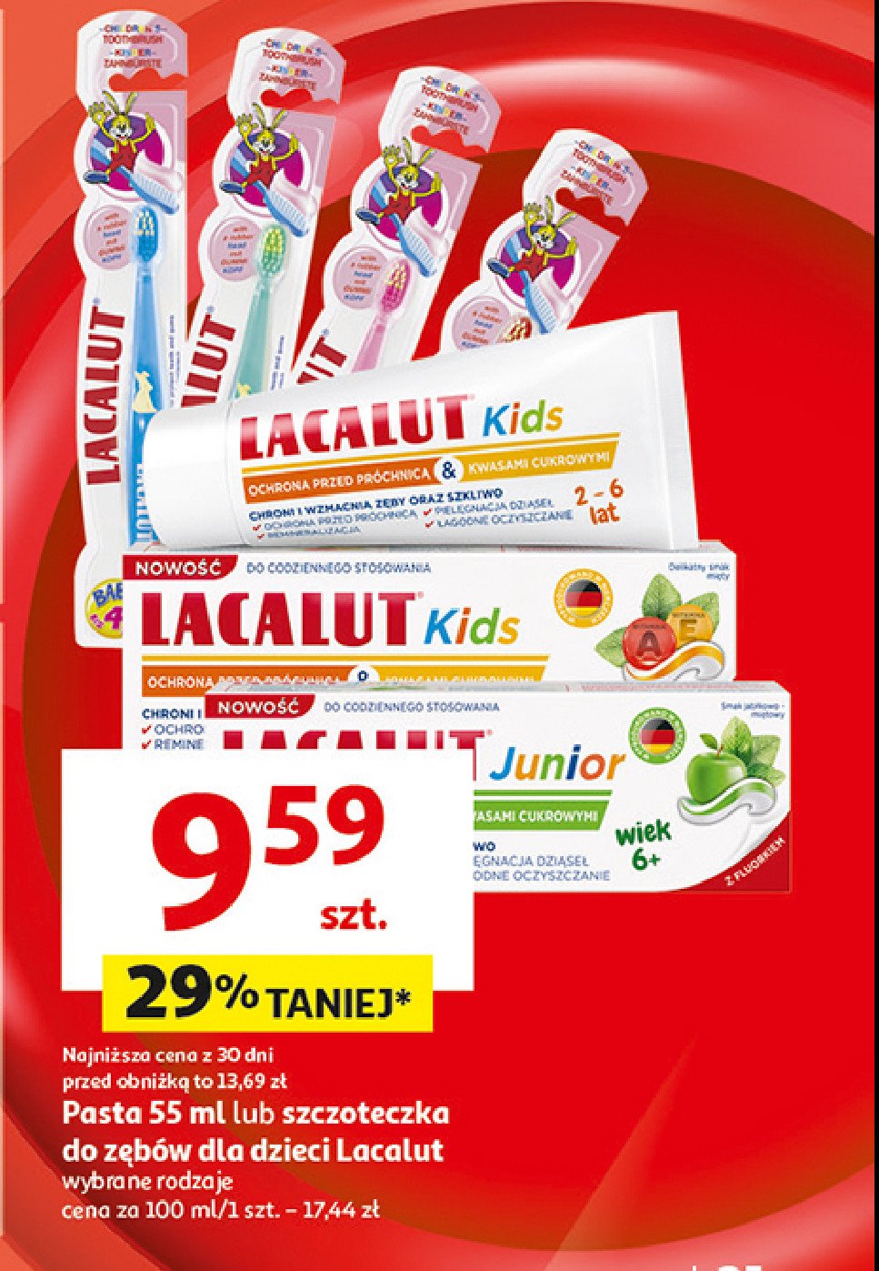 Pasta do zębów 6+ Lacalut junior promocja