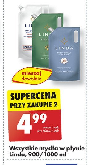 Mydło w płynie oliwka Linda promocja