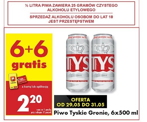 Piwo Tyskie Gronie promocja w Biedronka