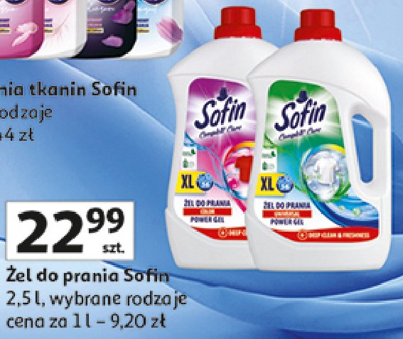 Żel do prania universal SOFIN COMPLETE CARE promocja w Auchan