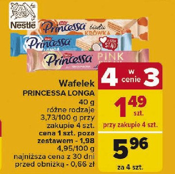 Wafelek biała krówka Princessa promocja