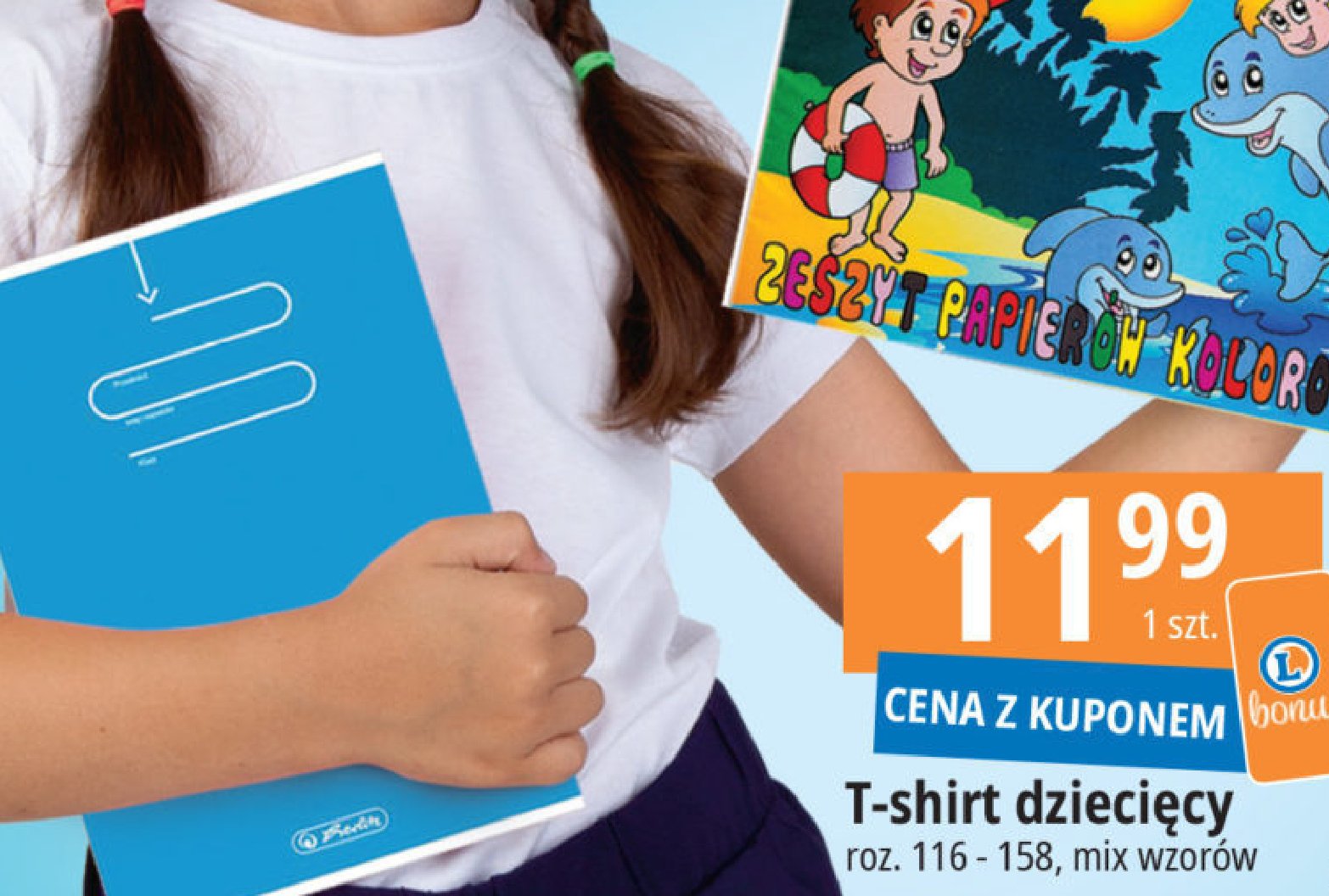 T-shirt dziecięcy rozm. 116-158 promocja
