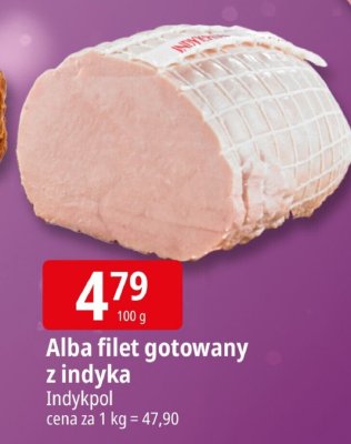 Alba filet gotowany z indyka Indykpol promocja w Leclerc