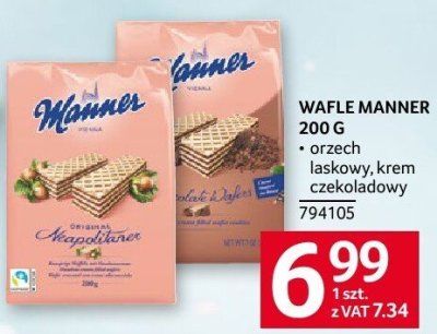 Wafel Manner 400 G laskowy, krem czekoladowy promocja w Selgros