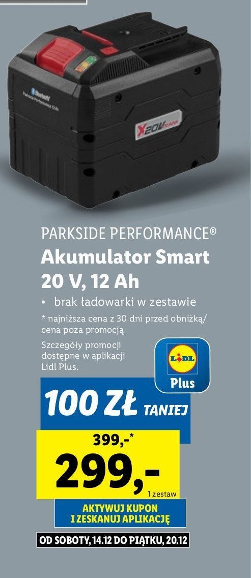 Akumulator smart Parkside promocja