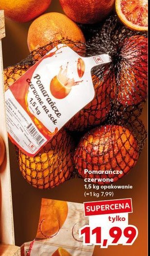 Pomarańcze czerwone na sok promocja w Kaufland