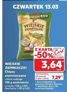 Chipsy o smaku cebulki Lorenz wiejskie ziemniaczki promocja w Kaufland