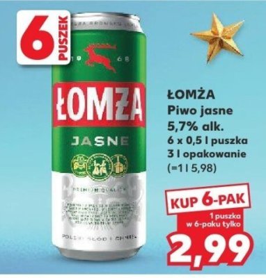 Piwo jasne promocja w Kaufland