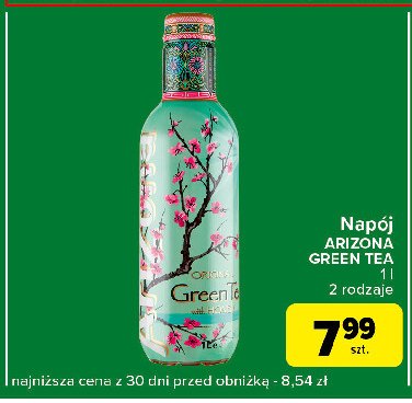 Napój zielona herbata z miodem Arizona promocja