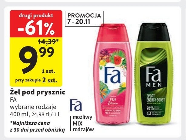 Żel pod prysznic Fa fiji dream promocja