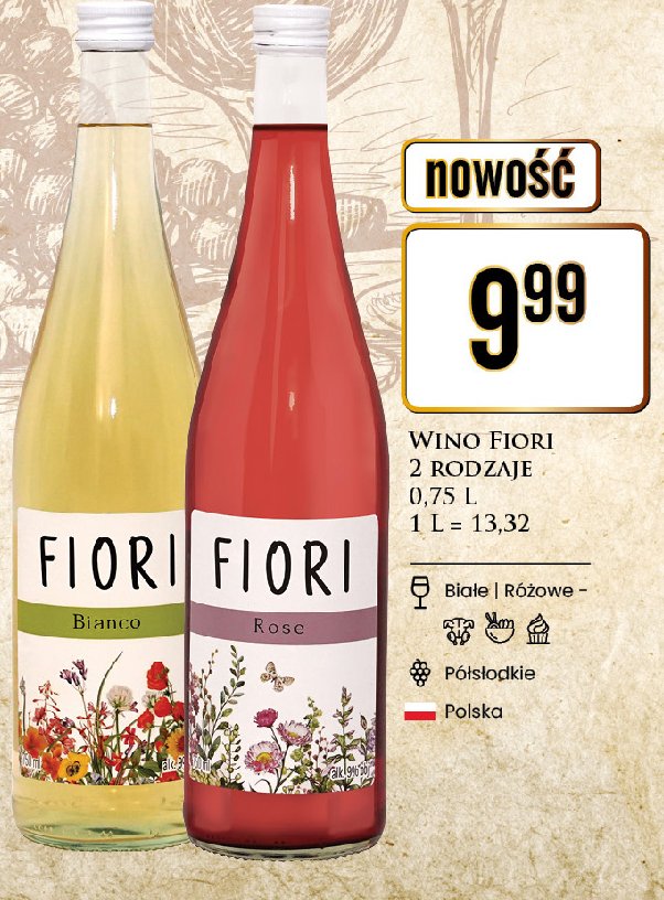Wino Fiori rose promocja