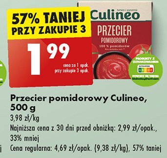 Przecier pomidorowy Culineo promocja w Biedronka
