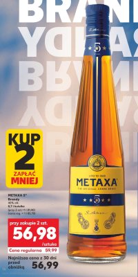 Brandy METAXA 5* 0,7 l promocja w Kaufland