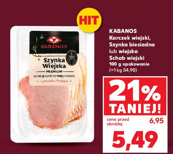 Schab wiejski Kabanos promocja w Kaufland