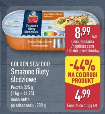 Smażone filety śledziowe promocja w Aldi