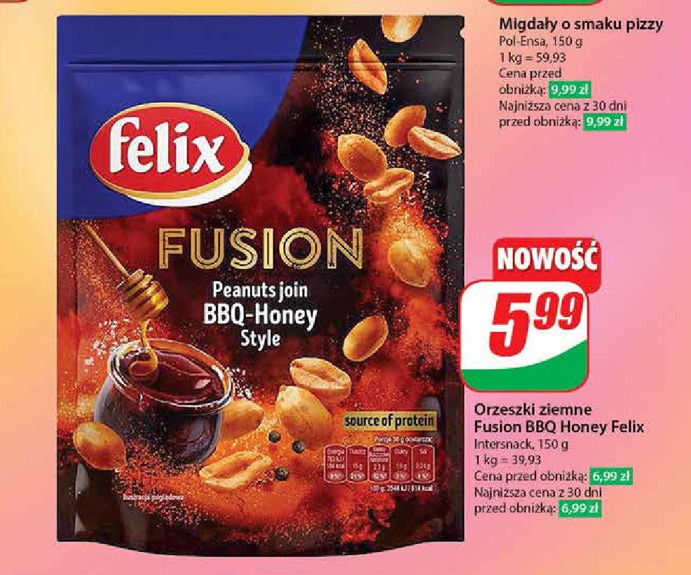 Orzeszki ziemne bbq-honey Felix fusion promocja