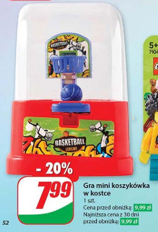 Gra mini koszykówka w kostce promocja