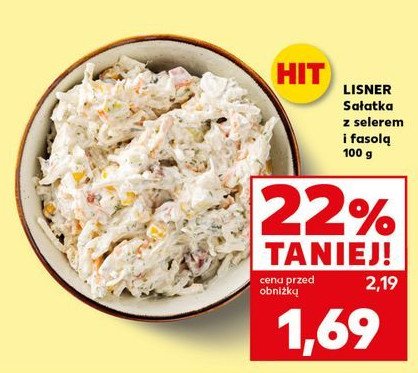 Sałatka z selerem i fasolą Lisner promocja w ABC