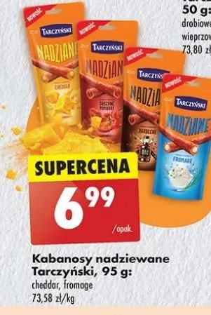 Kabanosy fromage Tarczyński nadziane promocja