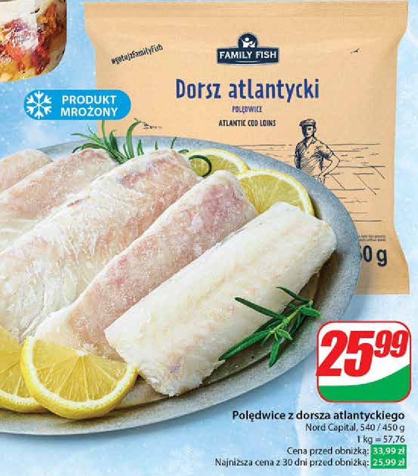 Dorsz atlantycki - polędwica Family fish promocja