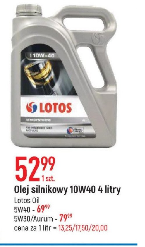 Olej silnikowy 5w30 Lotos semisyntetic promocja
