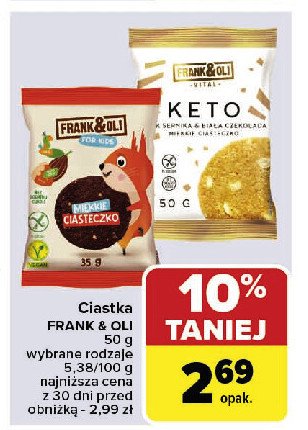 Miękkie ciasteczko z kakao i orzechami laskowymi Frank&oli promocja w Carrefour