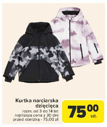 Kurtka narciarska dziecięca promocja w Carrefour