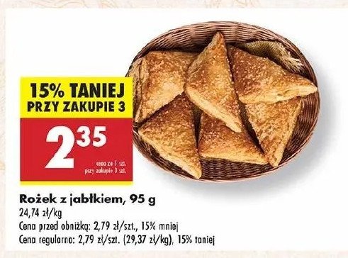 Rożek z jabłkiem promocja