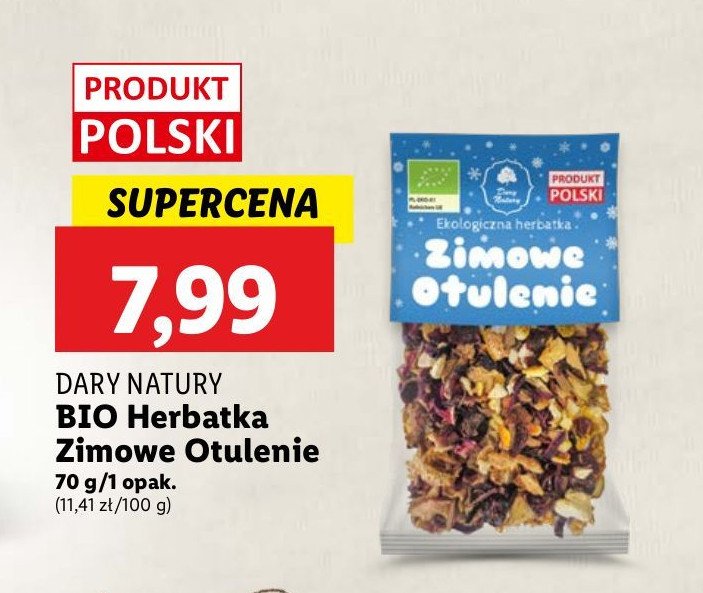 Herbatka zimowe otulenie Dary natury promocja w Lidl