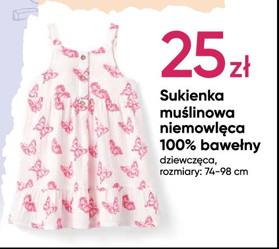 Sukienka niemowlęca 74-98 cm promocja w Pepco