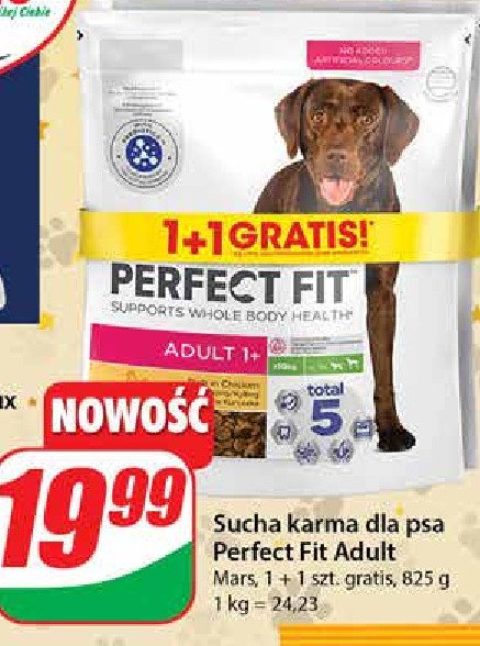 Karma dla psa adult 1+ Perfect fit promocja