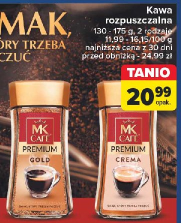 Kawa Mk cafe premium crema promocja