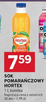 Sok pomarańczowy Hortex promocja w Stokrotka