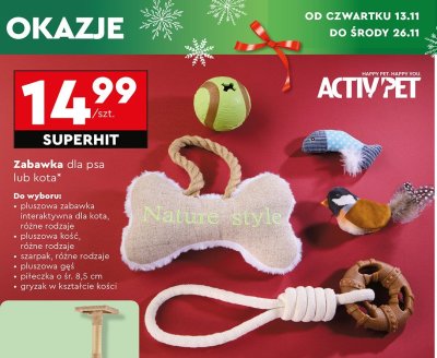Zabawka dla psa lub kota  promocja w Biedronka